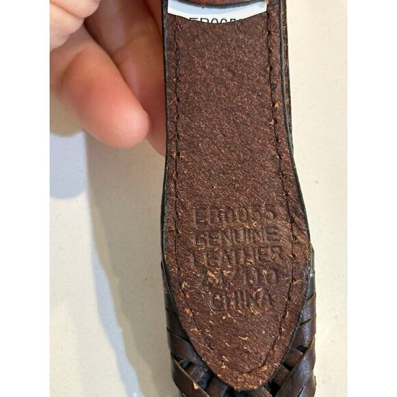 BRIGHTON Men's Brown Leather Reversible Belt - Picture 6 of 6